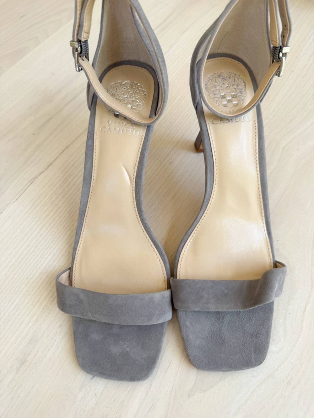 NWT Vince Camuto Suede Ankle-Strap Sandals